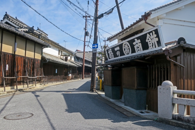 奈良県五條市の街並み